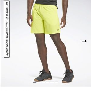 Reebok Men’s RC Austin II Shorts Size S, Color: Yellow